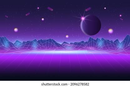 Concept of Future digital technology metaverse, colorful background. Vector illustration eps10