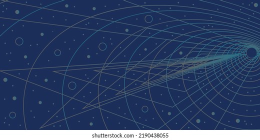 Concept of Future digital technology metaverse, future space technology Vector illustration 