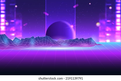 Concept of Future digital technology metaverse, colorful background. Vector illustration eps10