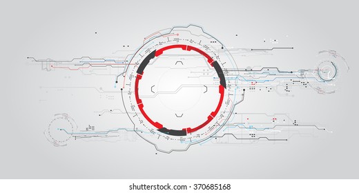 concept futuristic virtual graphic touch user interface HUD.