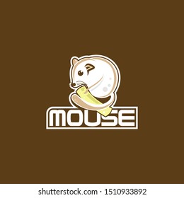 The concept of a gaming logo with a mouse mascot