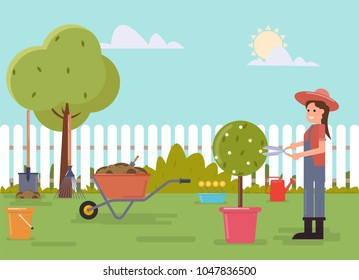 Concept of gardening