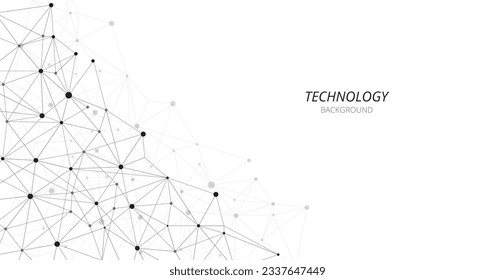 Concept of geometric mesh lines on white background. Triangle pattern. Geometric abstract background with simple Triangle elements.