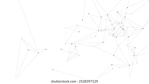 Concepto de líneas de malla geométrica sobre un fondo blanco. Patrón de triángulo. Fondo abstracto geométrico con Elementos triangulares simples.	