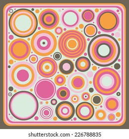 Concept geometry frame with circles