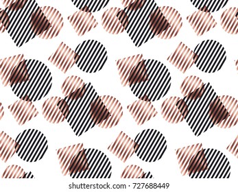 concept geometry vector illustration with line geometric shapes. abstract seamless pattern for surface design, fabric, wrapping paper