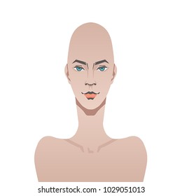 Concept of the girl  Artificial Intelligence