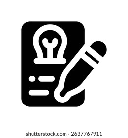 concept glyph icon. Strong and solid vector icon for websites, mobile interfaces, presentations, and visual branding. High quality and easy to edit.