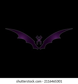 concept gradient bat illustration vector