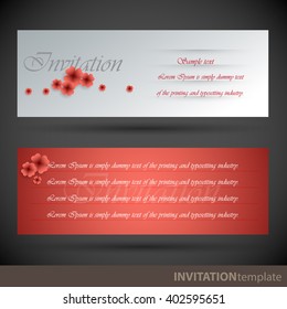 Concept graphic for invitation template