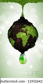 the concept of green energy on the planet