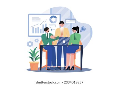 Concept Of A Group Of People In Teamwork