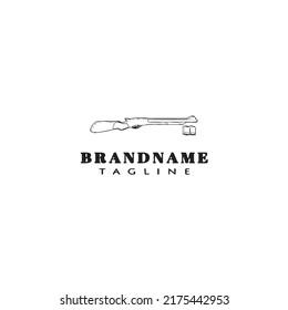 concept gun design logo icon template modern vector illustration