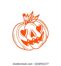 concept halloween pumpkin vector illustration