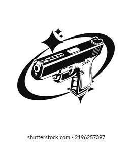 ilustración de vector de arma de mano de concepto