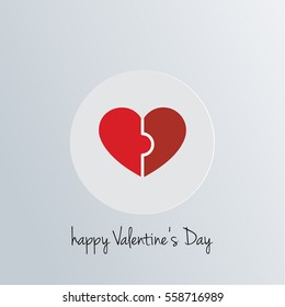 Concept of happy valentine day