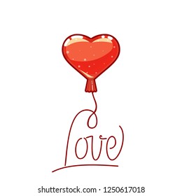 The concept of the heart of the game design - candy, balloon. 3d heart game icon love. The concept of the heart of the game design - candy, balloon. 3d heart game icon love