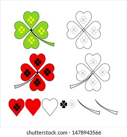 the concept of a heart-shaped leaf icon