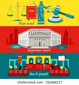 Concept high court and justice. Fair trial, law and people, justice and judgment,litigation and  jurisdiction, courthouse and legislation, prosecution and barrister, tribunal verdict illustration