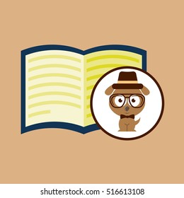 concept hipster book read vector illustration eps 10