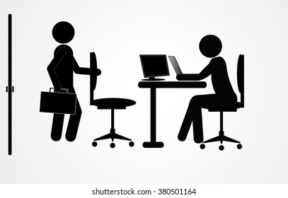 Concept of hiring recruiting interview. Look resume the applicant employer. Candidate and recruitment, hire and interviewer, decision and examination illustration