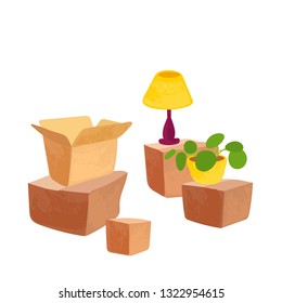 Concept for home moving.