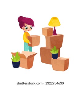 Concept for home moving.