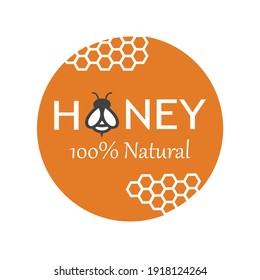 Concept for honey package, banner, wrapping. 