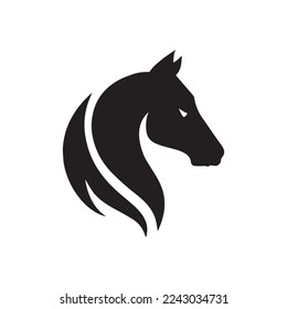 Silhueta Da Cabeça Do Cavalo Na Frente Da Lua Royalty Free SVG, Cliparts,  Vetores, e Ilustrações Stock. Image 46556928
