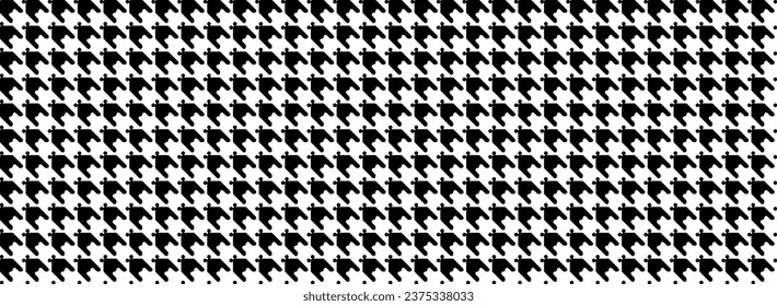 Concept houndstooth pattern for clothes textile. seamless background. vector illustration