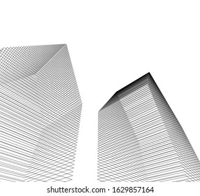 Concept house architecture 3d vector
