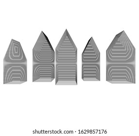 Concept house architecture 3d vector