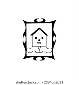 ilustración vectorial de carácter de casa de concepto