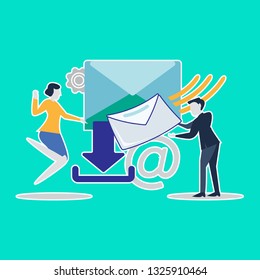 Concept Human Resources, Recruitment for web page, banner, presentation, social media, documents, cards, posters.