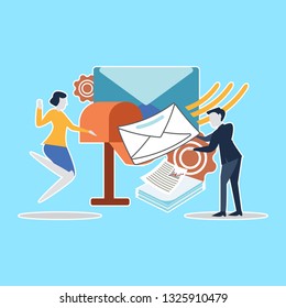 Concept Human Resources, Recruitment for web page, banner, presentation, social media, documents, cards, posters.