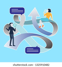 Concept Human Resources, Recruitment for web page, banner, presentation, social media, documents, cards, posters.