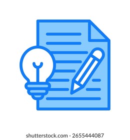 Concept Icon Ilustración vectorial azul