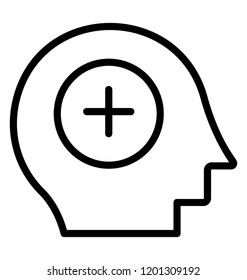 A concept icon of brainstorming