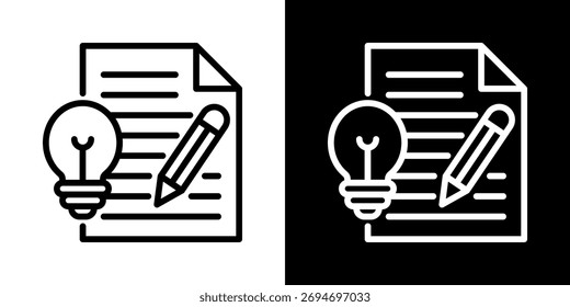 Concept Icon Of Flat Black And White Style