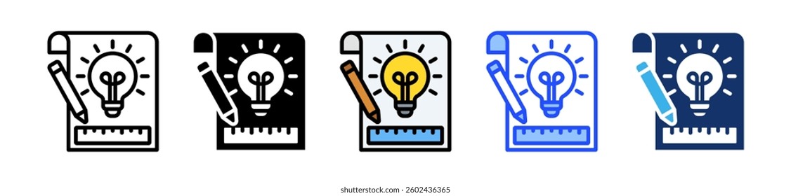 Concept Icon Set With Multiple Style Collection