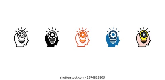 Concept  icon sets with different styles

