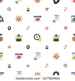 concept icons pattern seamless. Included editable flat dating, future of money, Creative people, Global education, archer, web services icons. concept icons for web and mobile.