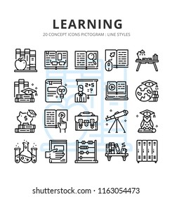 Concept icons set ready to use for webpage , logo , printing , social media posts etc.