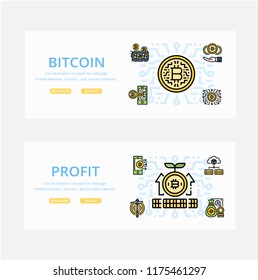 Concept icons set ready to use for webpage , logo , printing , social media posts etc.