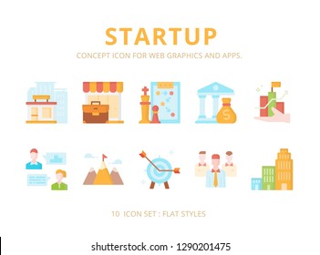 Concept icons set ready to use for webpage , logo , printing , social media posts etc.