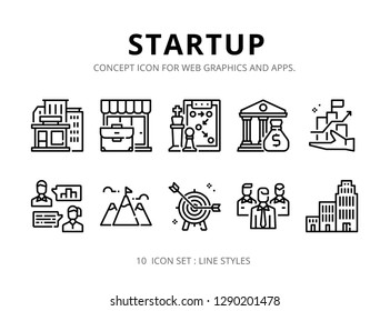 Concept icons set ready to use for webpage , logo , printing , social media posts etc.
