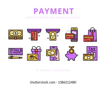 
Concept icons set ready to use for webpage , logo , printing , social media posts etc.