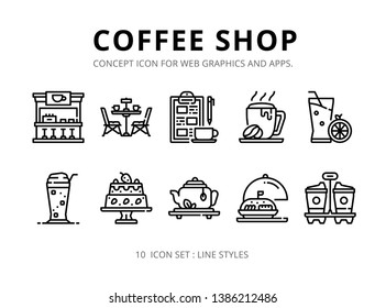 Concept icons set ready to use for webpage , logo , printing , social media posts etc.