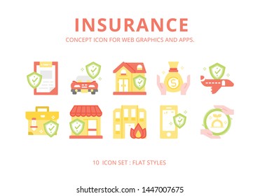 Concept icons set ready to use for webpage , logo , printing , social media posts etc.