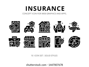 Concept icons set ready to use for webpage , logo , printing , social media posts etc.